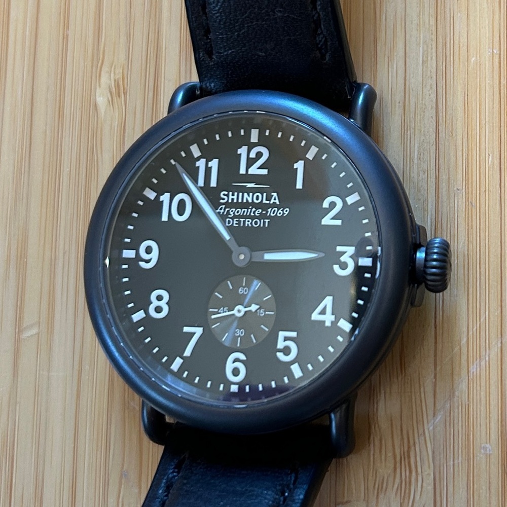 Shinola “The Runwell” 41mm unisex watch